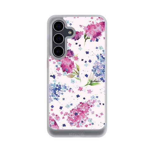 Samsung Galaxy S25 FE NIVOcore Hortensien Lila und Rosa Blumen