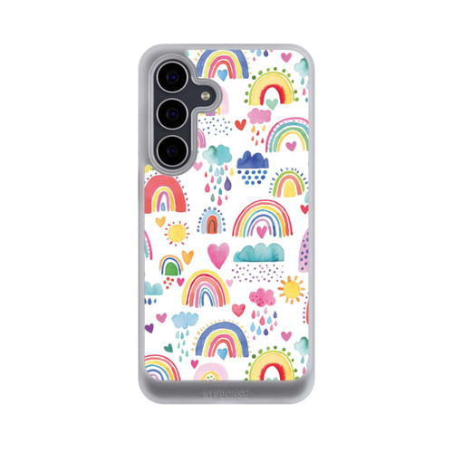 Samsung Galaxy S25 FE NIVOcore Schöne Regenbogen-Multi-Rot