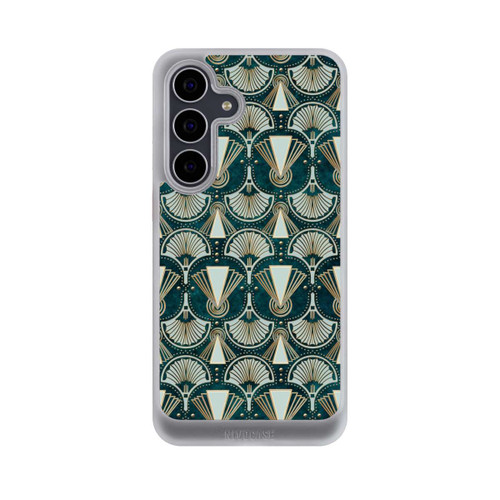 Samsung Galaxy S25 FE NIVOcore Art Deco Green Pattern