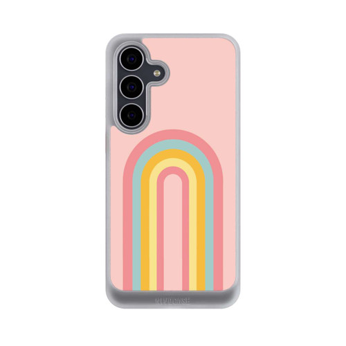 Samsung Galaxy S25 FE NIVOcore Arc-en-ciel rose pastel long