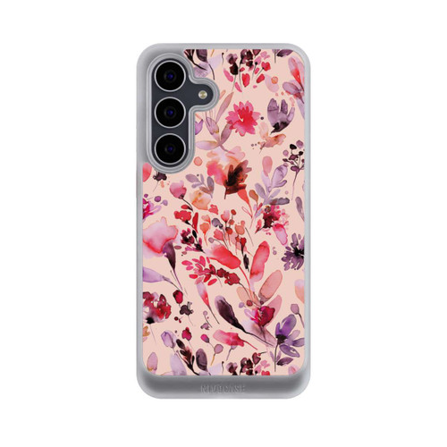 Samsung Galaxy S25 FE NIVOcore Künstlerische Blumen Viva Magenta