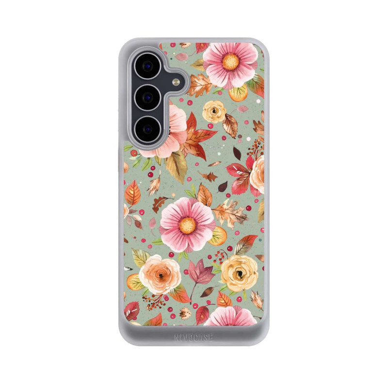 Galaxy S25 FE NIVOcore Autumn Flowers Soft Green