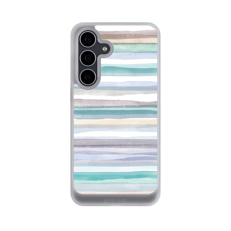 Galaxy S25 FE NIVOcore Pastellfarbene Streifen Blau
