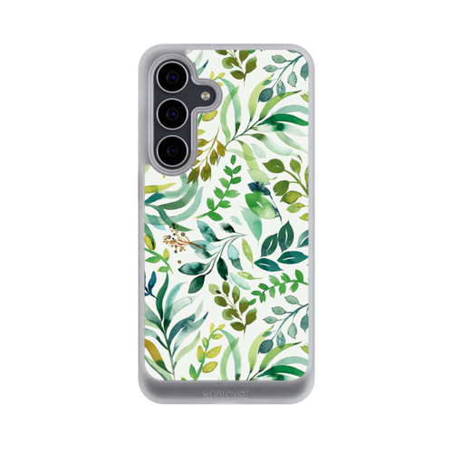 Samsung Galaxy S25 FE NIVOcore Aquarell Palmenblätter Botanisch Grün
