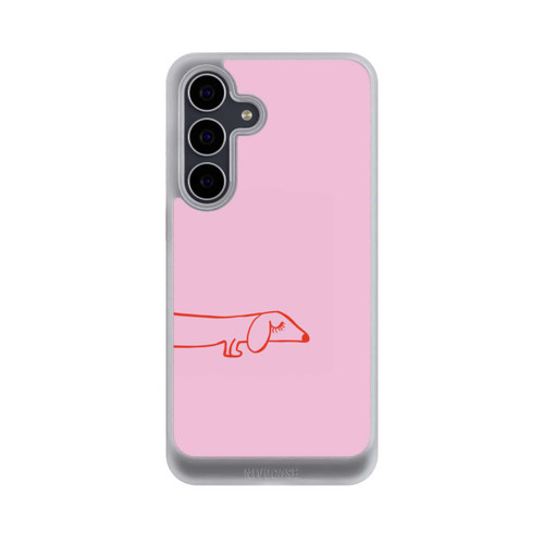 Samsung Galaxy S25 FE NIVOcore Dachshund Illustration Pink