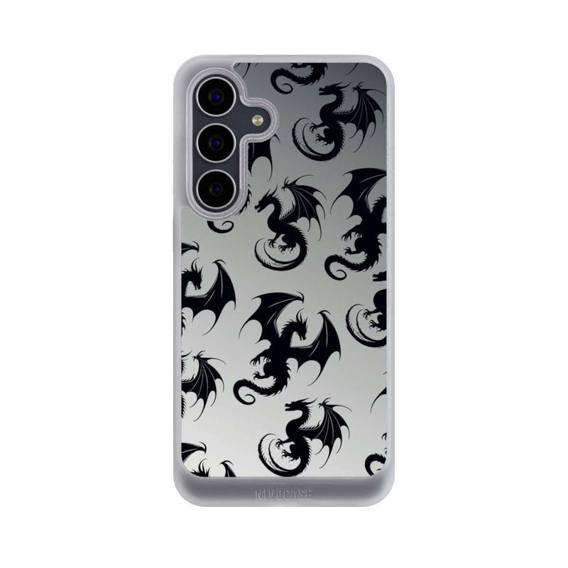Galaxy S25 FE NIVOcore Dragon Pattern Grey