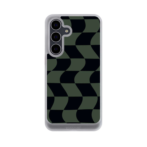 Samsung Galaxy S25 FE NIVOcore Checked Pattern Green Black