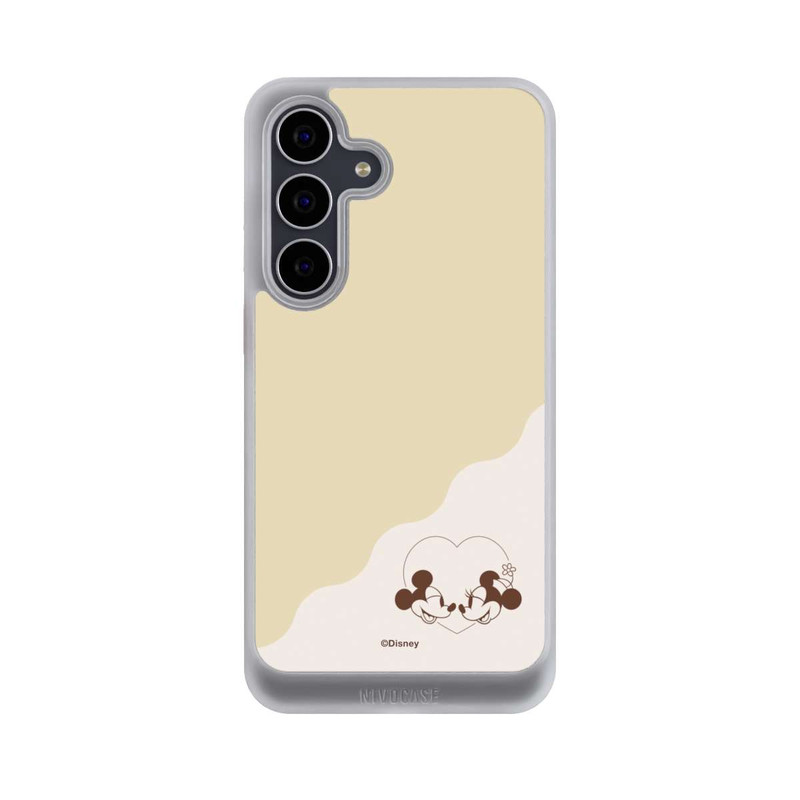 Galaxy S25 FE NIVOcore Mickey and Minnie Love Heart Beige