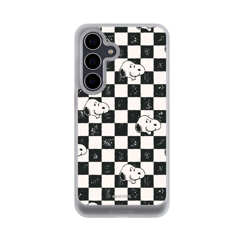 Galaxy S25 FE NIVOcore Snoopy Heads Checked Pattern