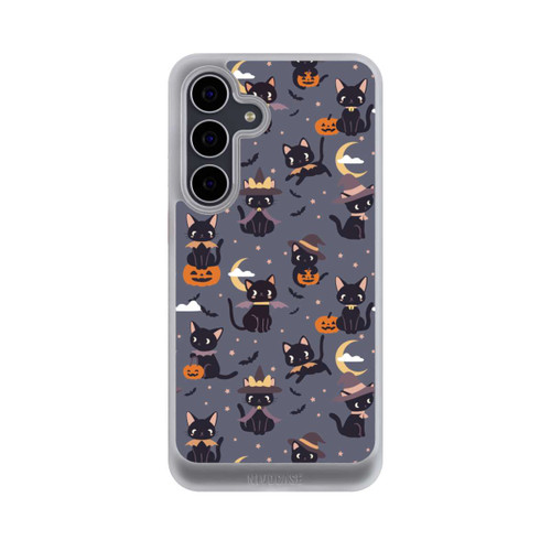 Samsung Galaxy S25 FE NIVOcore Cute Halloween Witch Cats and Pumpkins