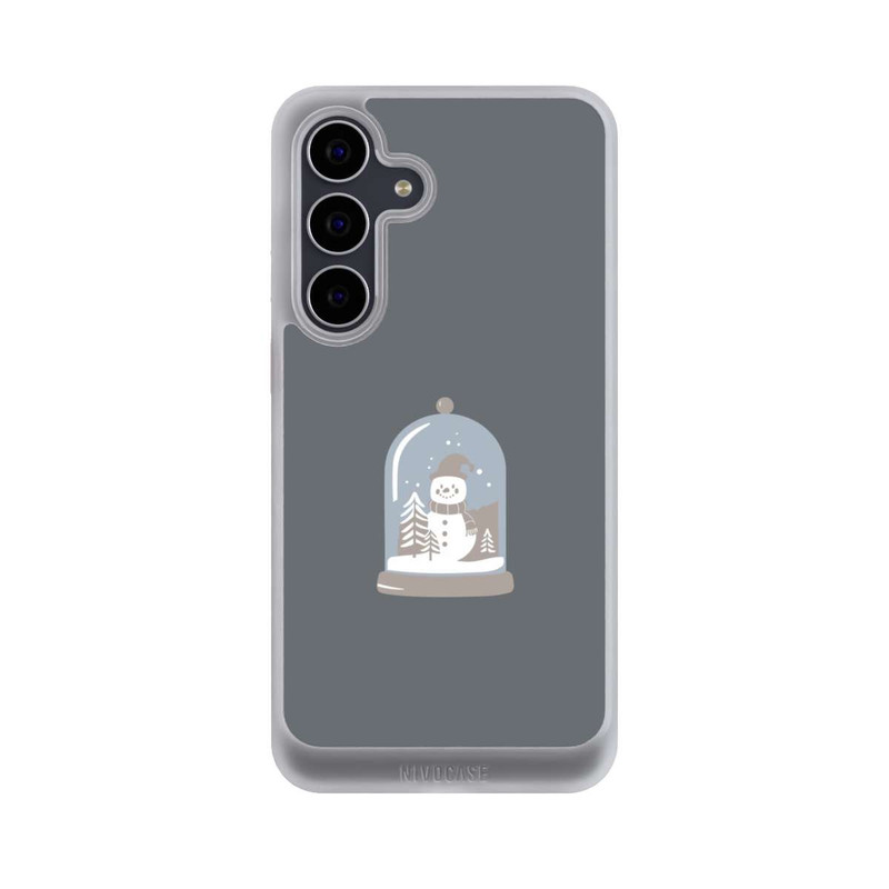 Galaxy S25 FE NIVOcore Minimalist Snow Globe with Snowman