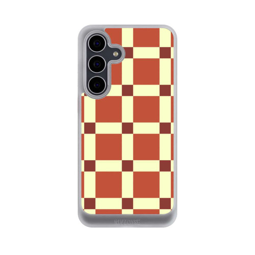 Samsung Galaxy S25 FE NIVOcore Big Brown Checked Pattern