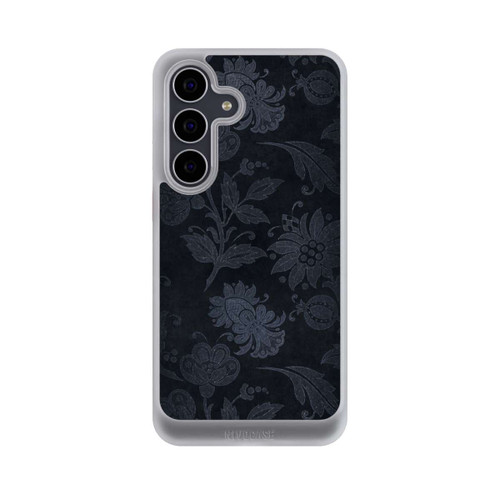 Samsung Galaxy S25 FE NIVOcore  Silberne Blumen auf Samt