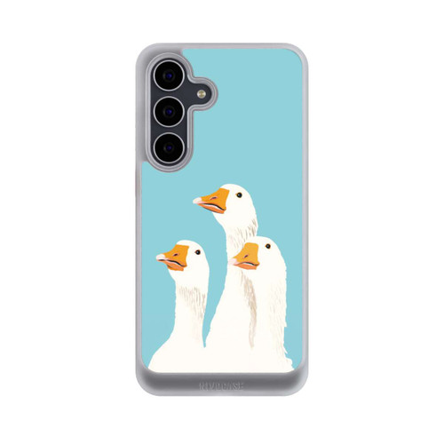 Samsung Galaxy S25 FE NIVOcore Three Geese Light Blue with AI