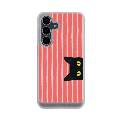 Samsung Galaxy S25 FE NIVOcore Schwarze Katze Gestreift Orange