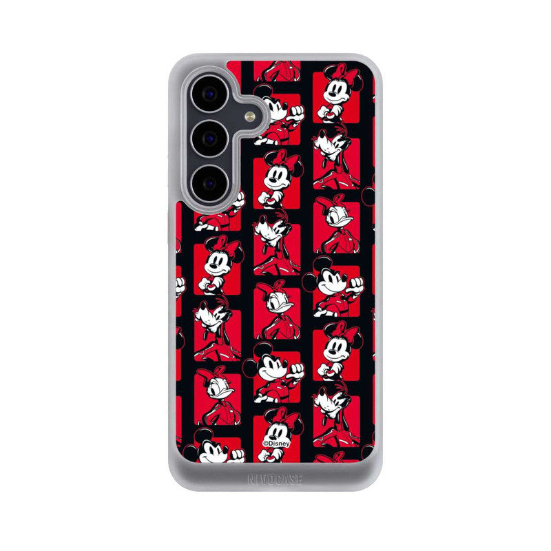 Galaxy S25 FE NIVOcore Mickey Mouse Racing Pattern Red