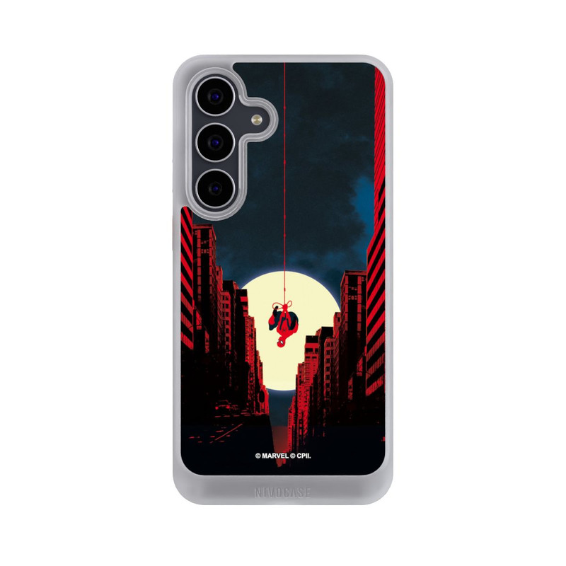 Galaxy S25 FE NIVOcore Spider-Man Marvel between Skyscrapers
