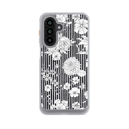 Samsung Galaxy A17 5G NIVOcore Flowers and Stripes Black and White