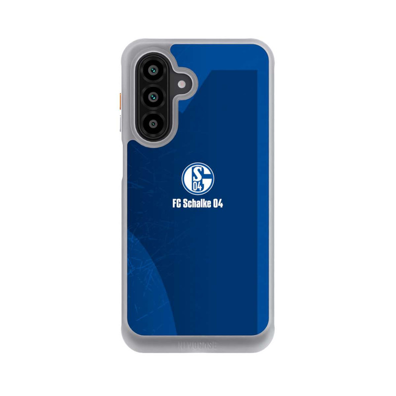 Galaxy A17 5G NIVOcore Schalke 04 Blauer Hintergrund Mit Logo