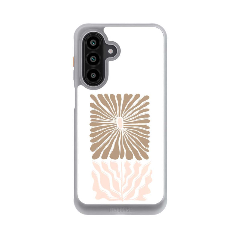 Galaxy A17 5G NIVOcore Eckige Blume Hellbraun