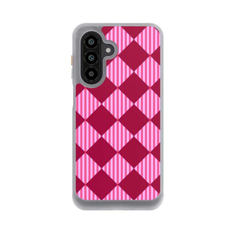 Galaxy A17 5G NIVOcore Diamond Pattern Red Pink