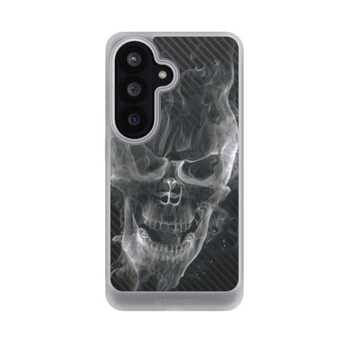 Samsung Galaxy S26 NIVOcore rauchender Totenkopf Carbon