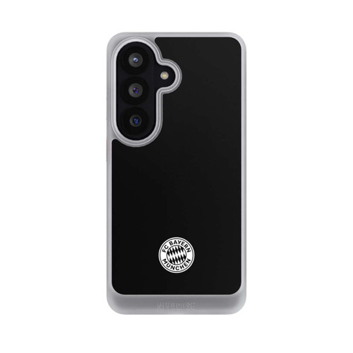 Samsung Galaxy S26 NIVOcore Klassisches FCB Logo Klein - Weiß auf Schwarz