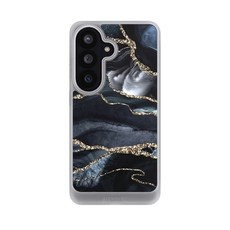 Galaxy S26 NIVOcore Dunkler Marmor Gold Glitzerlook