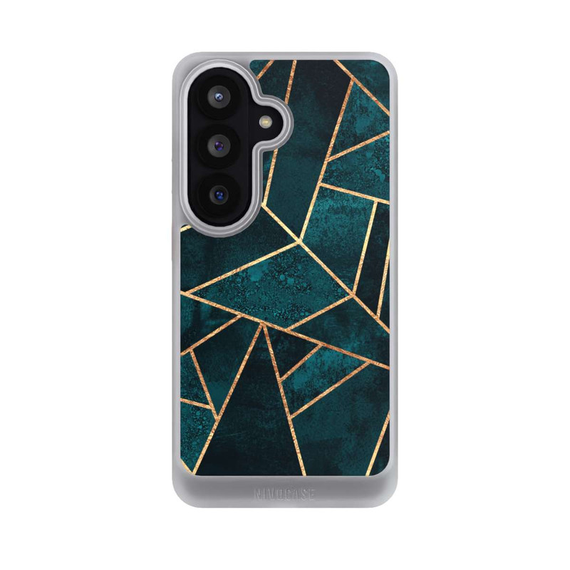 Galaxy S26 NIVOcore Tief Blaugrün Stein Gold Druck