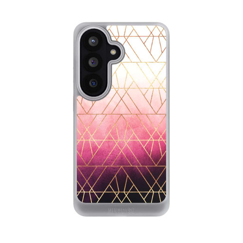 Samsung Galaxy S26 NIVOcore Pink Ombre Triangles Gold Print