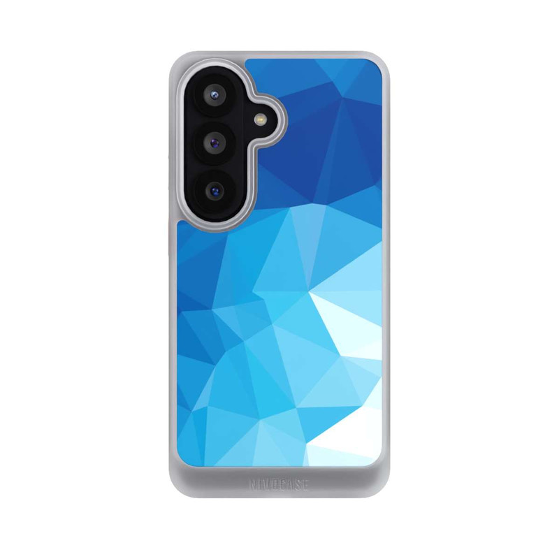 Galaxy S26 NIVOcore Mosaïque Polygonale Bleue