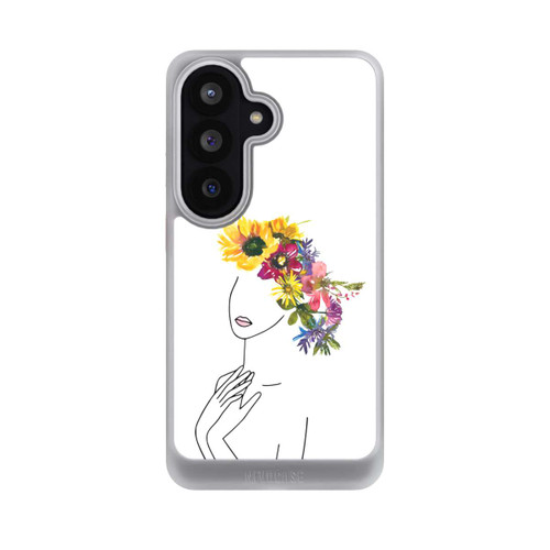 Samsung Galaxy S26 NIVOcore Line Art Frau mit Blumenkrone