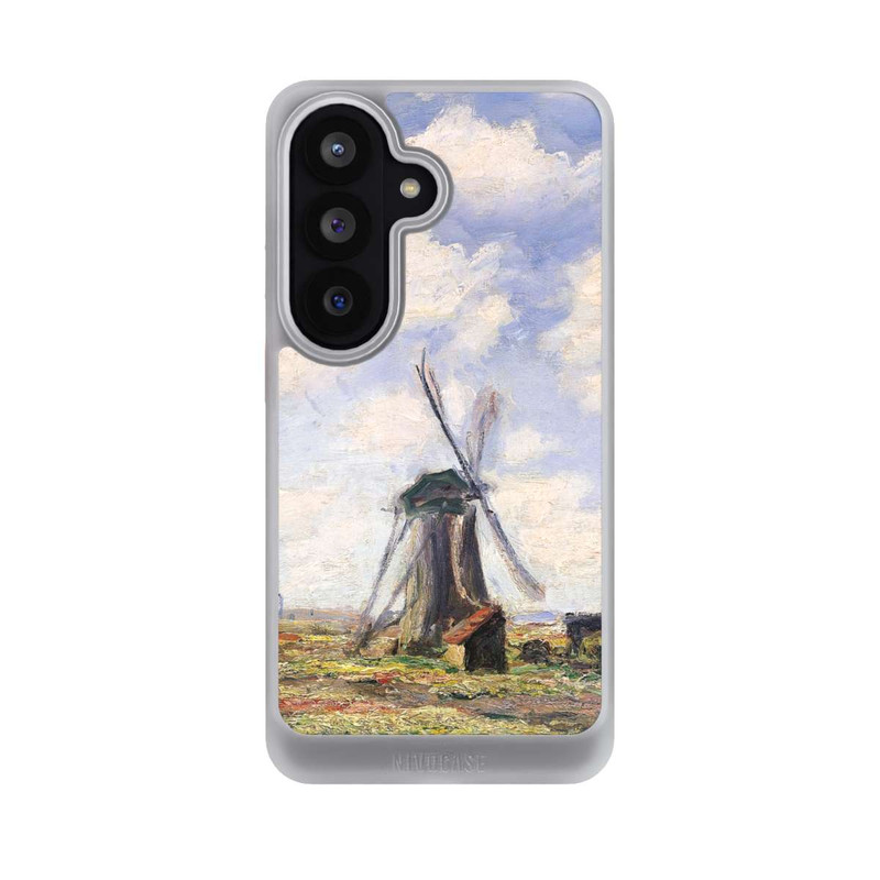 Galaxy S26 NIVOcore Tulpenfelder mit der Rijnsburger Windmühle von Claude Monet