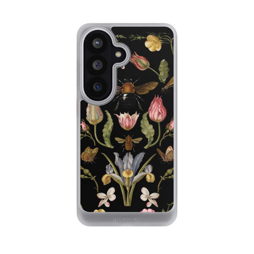 Samsung Galaxy S26 NIVOcore Fleurs Sauvages et Abeilles Fond Noir