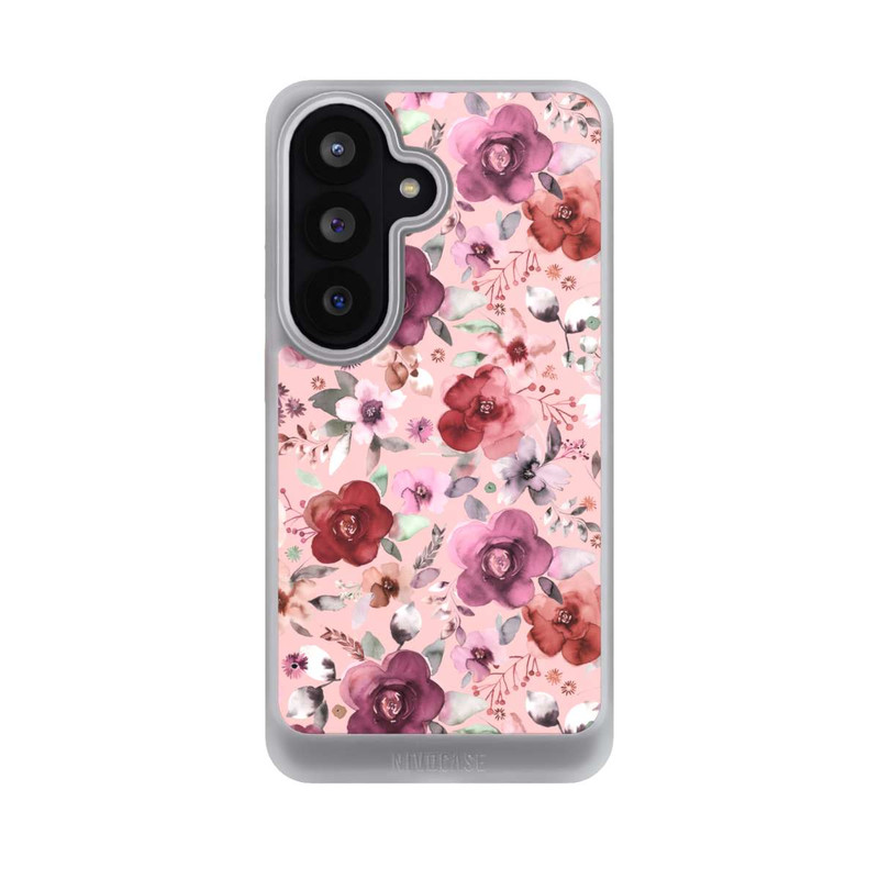 Galaxy S26 NIVOcore Üppiger romantischer Blumenstrauß rosa