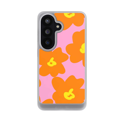 Samsung Galaxy S26 NIVOcore Retro floral pattern pink and orange