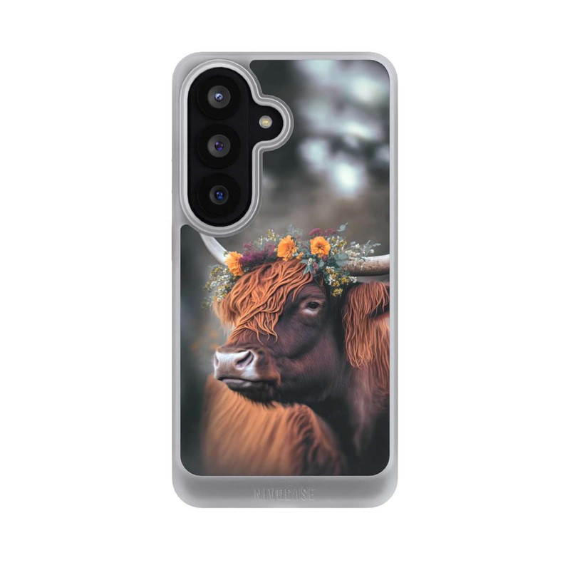 Galaxy S26 NIVOcore Hochland Rind mit Blumen mit KI