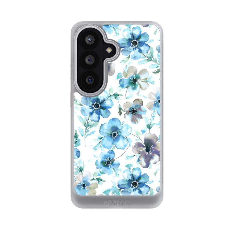 Galaxy S26 NIVOcore Blaues Blumenmuster Trendy