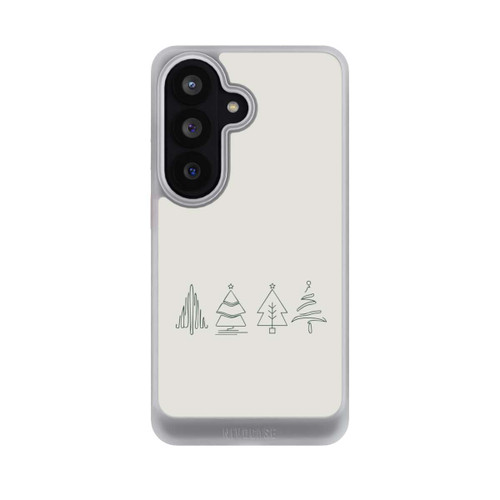 Samsung Galaxy S26 NIVOcore Weihnachtsbäume Line Art Minimalistisch