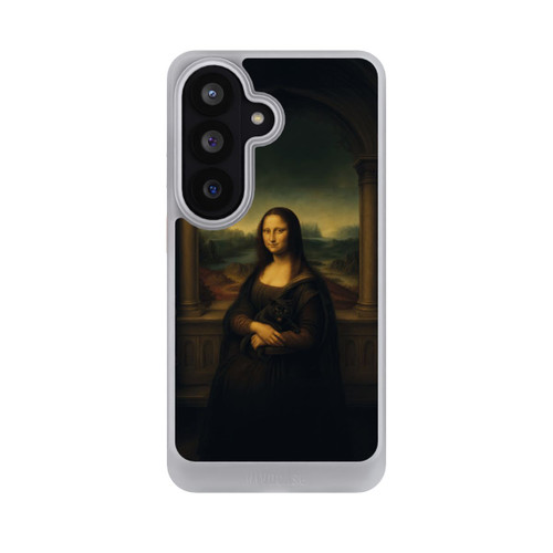 Samsung Galaxy S26 NIVOcore Mona Lisa by Leonardo da Vinci with black cat with AI