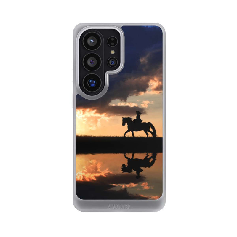 Galaxy S26 Ultra NIVOcore Randonnée à Cheval au Crépuscule