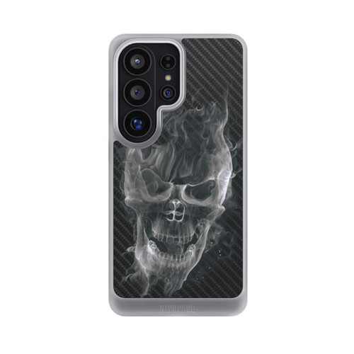 Samsung Galaxy S26 Ultra NIVOcore rauchender Totenkopf Carbon