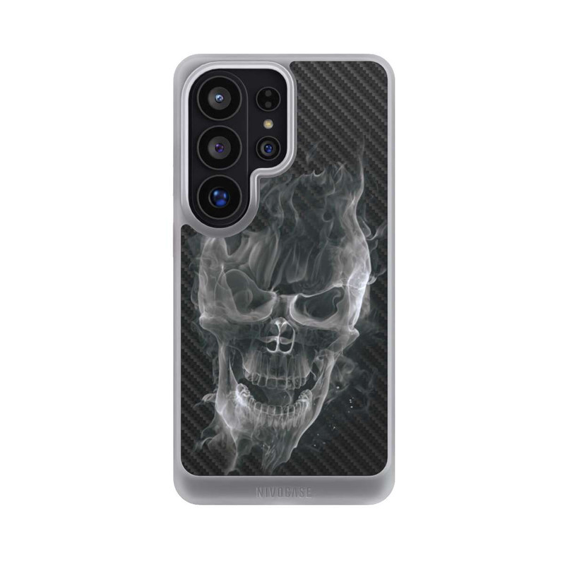 Galaxy S26 Ultra NIVOcore rauchender Totenkopf Carbon