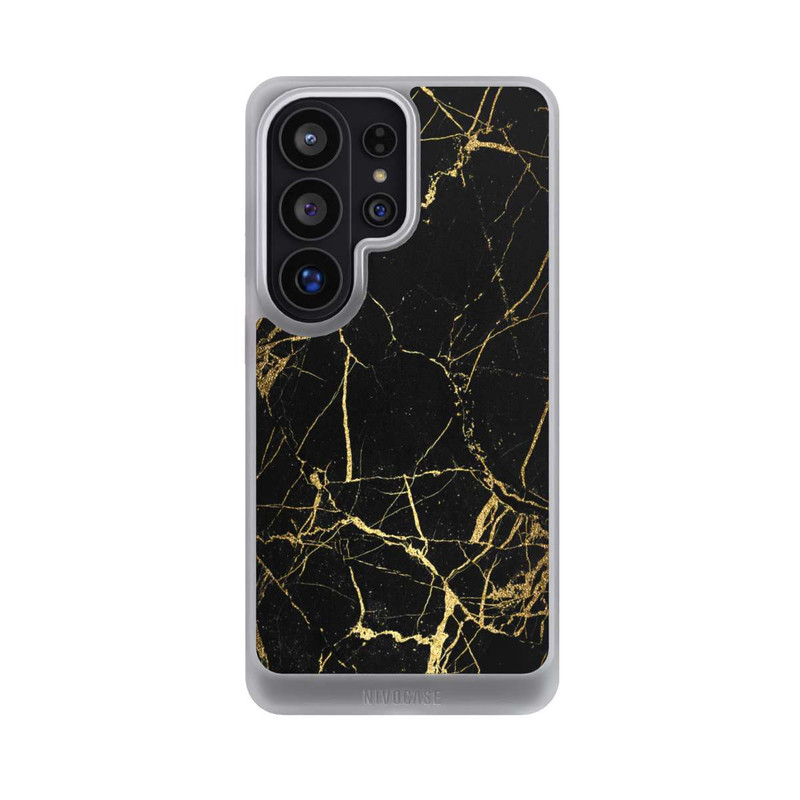 Galaxy S26 Ultra NIVOcore Schwarzgoldener Marmor-Look