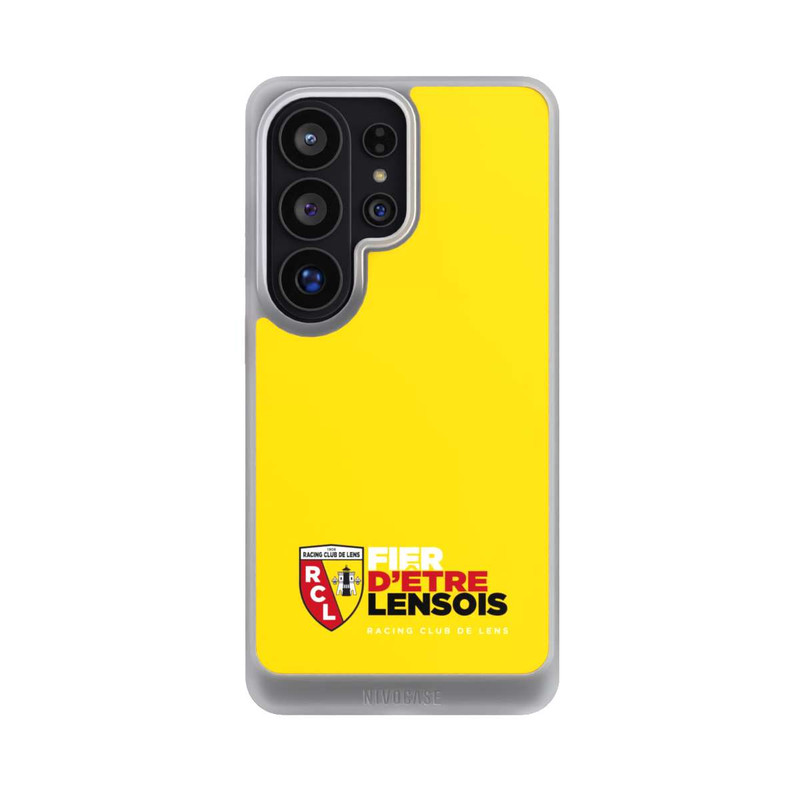 Galaxy S26 Ultra NIVOcore Fond Logo RCL Jaune