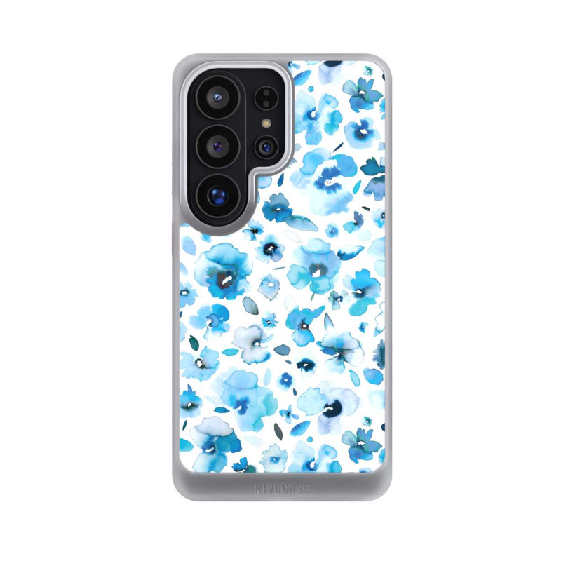 Galaxy S26 Ultra NIVOcore Blue Tropical Flowers