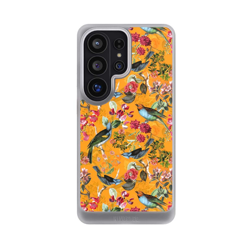 Galaxy S26 Ultra NIVOcore Tapete mit Vögeln und Blumen