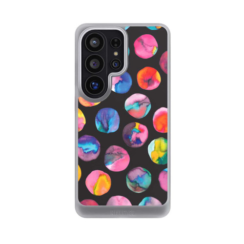 Samsung Galaxy S26 Ultra NIVOcore Colorful Ink Marbles Dots Black