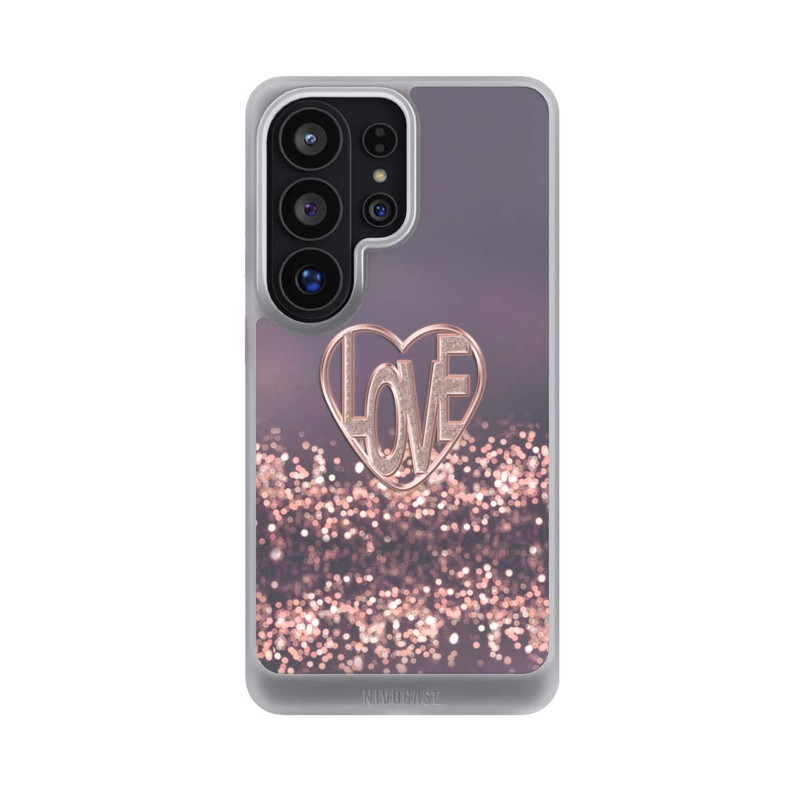 Galaxy S26 Ultra NIVOcore LOVE Rose Pailleté