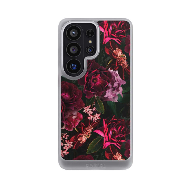 Galaxy S26 Ultra NIVOcore Fleurs rouge foncé et roses